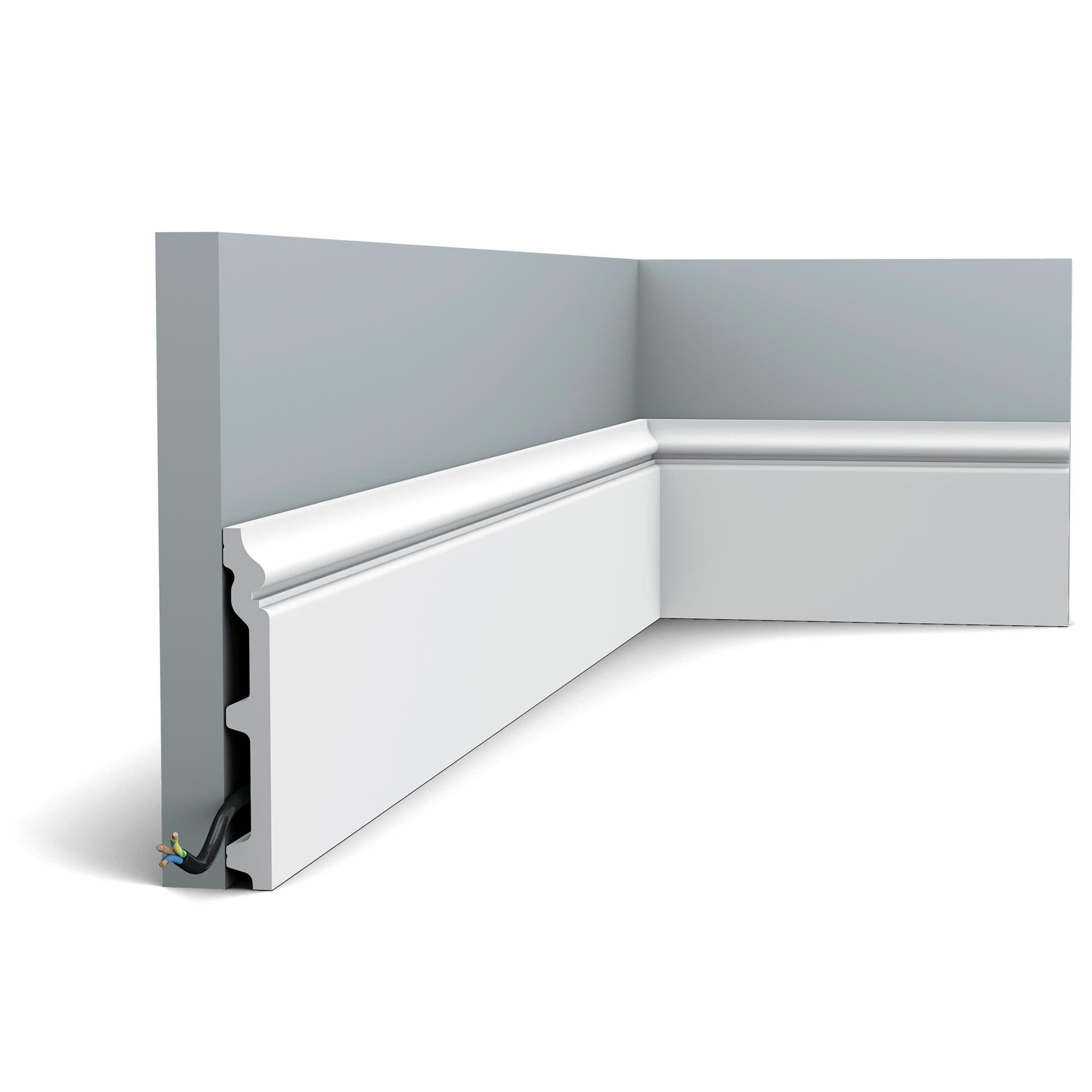 This classic skirting board is part of the CONTOUR family. To create a consistent look for the entire dwelling, we provide the same design in various sizes.